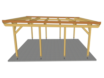 Carport Komplett-Bausatz inkl. Dach