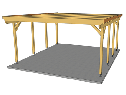 Carport Komplett-Bausatz inkl. Dach