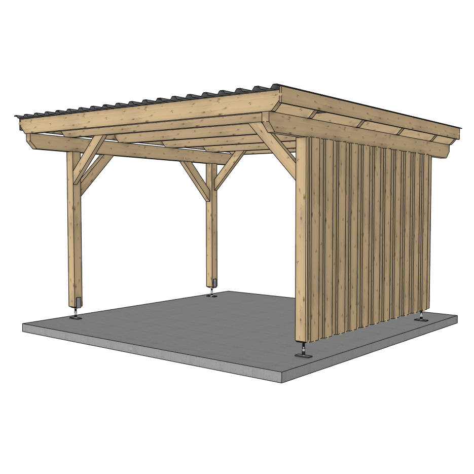 Seitenwand für ATBULL Carports