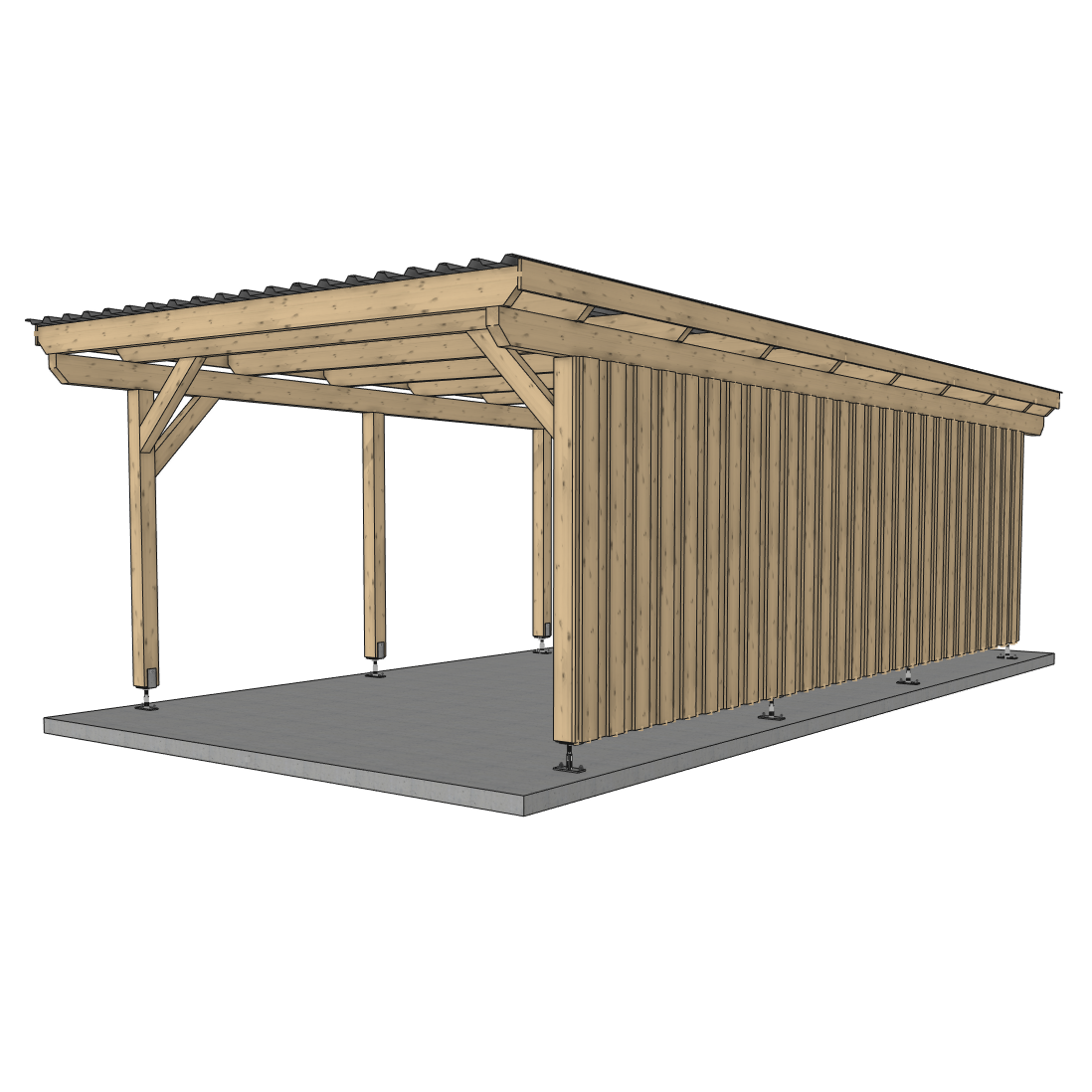 Seitenwand für ATBULL Carports