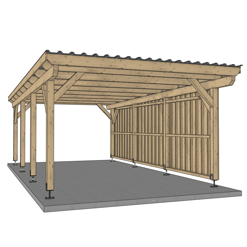 Seitenwand für ATBULL Carports