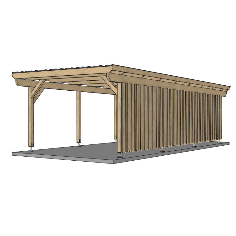 Seitenwand für ATBULL Carports