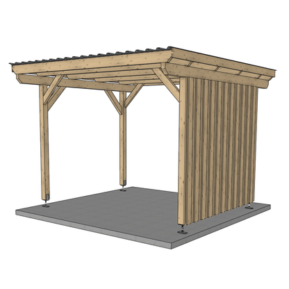 Seitenwand für ATBULL Carports