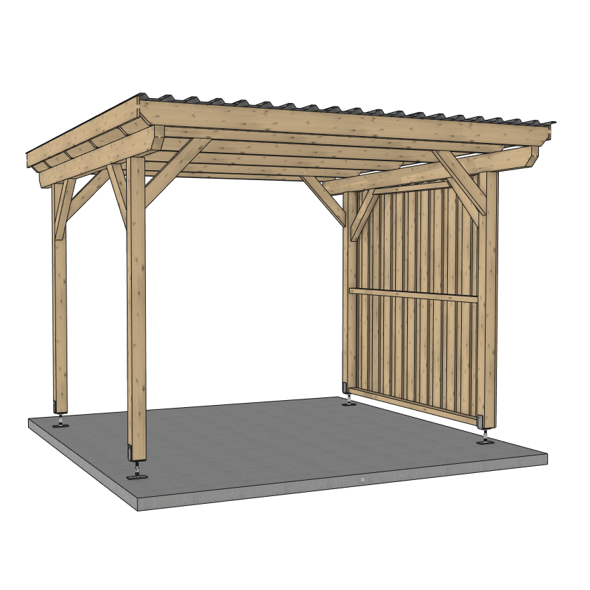 Seitenwand für ATBULL Carports