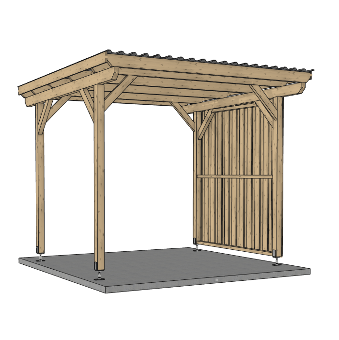 Seitenwand für ATBULL Carports