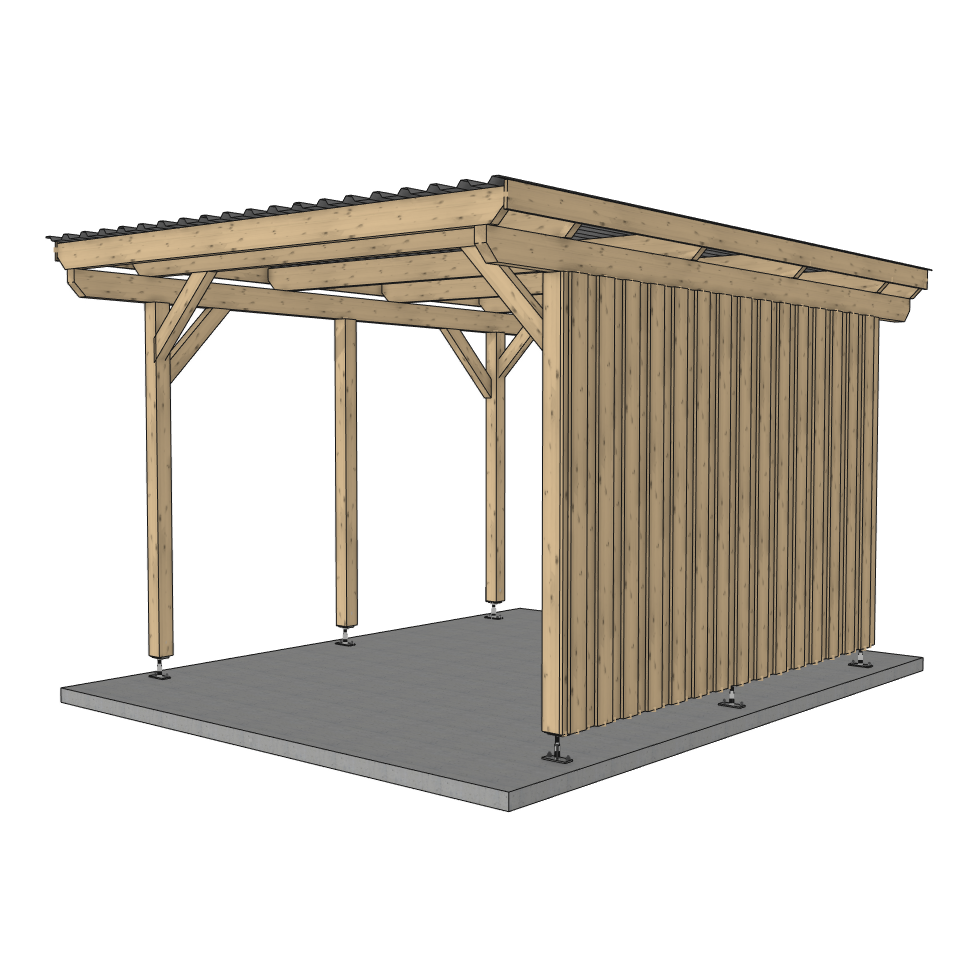 Seitenwand für ATBULL Carports