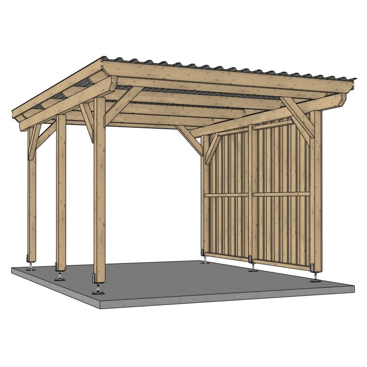Seitenwand für ATBULL Carports