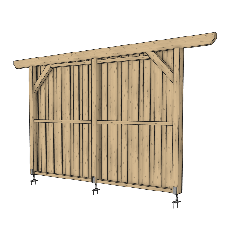 Seitenwand für ATBULL Carports