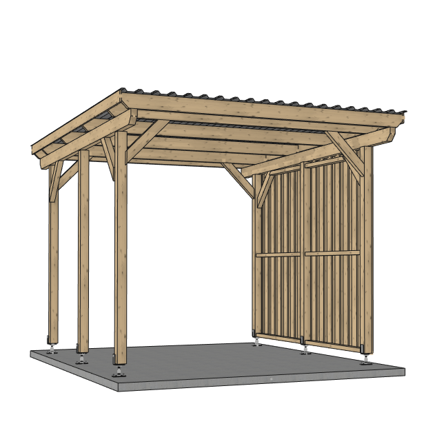 Seitenwand für ATBULL Carports