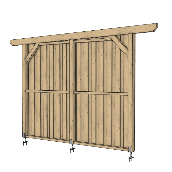 Seitenwand für ATBULL Carports