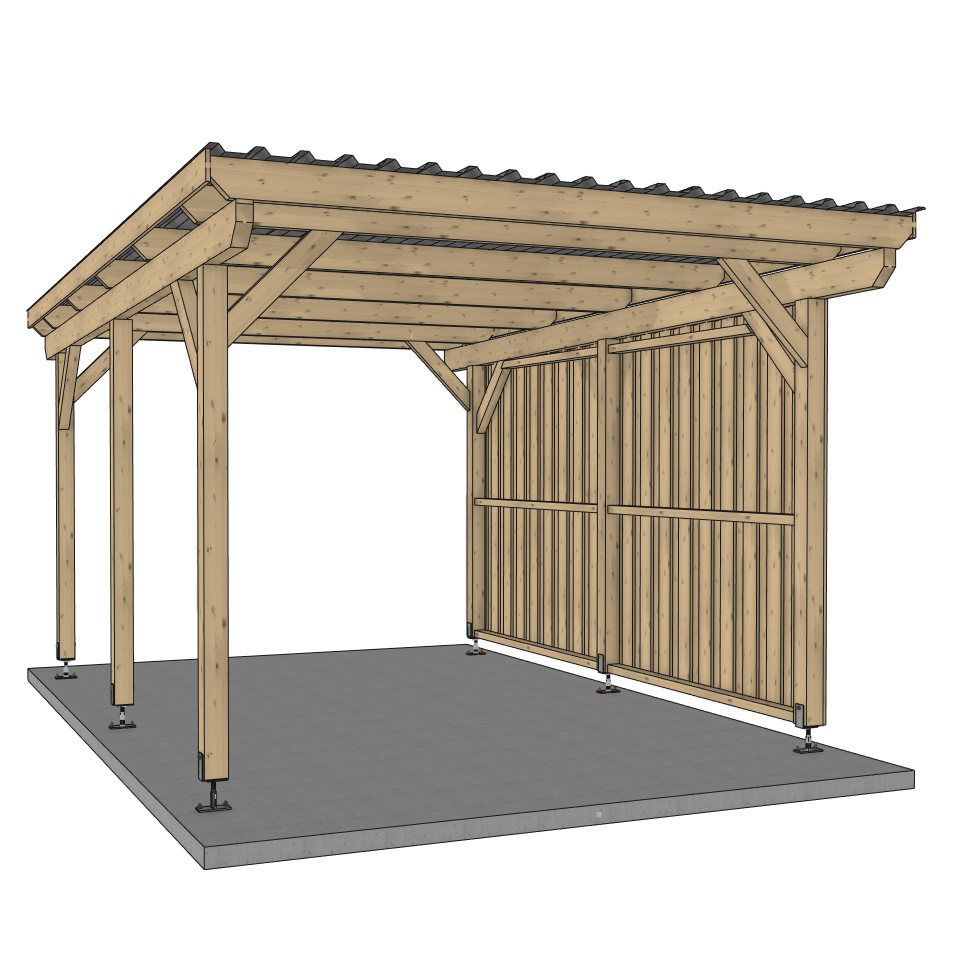 Seitenwand für ATBULL Carports