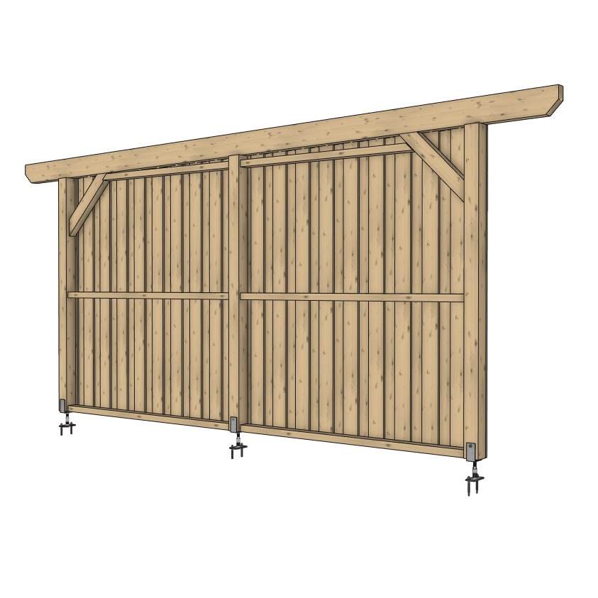 Seitenwand für ATBULL Carports