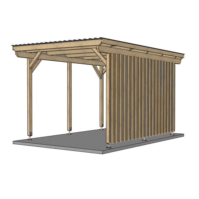 Seitenwand für ATBULL Carports