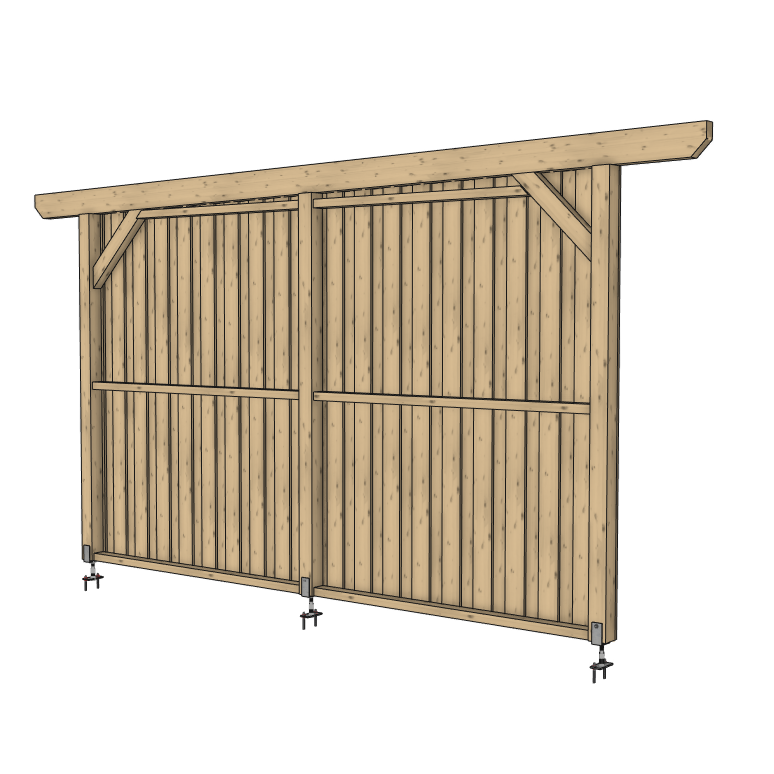 Seitenwand für ATBULL Carports