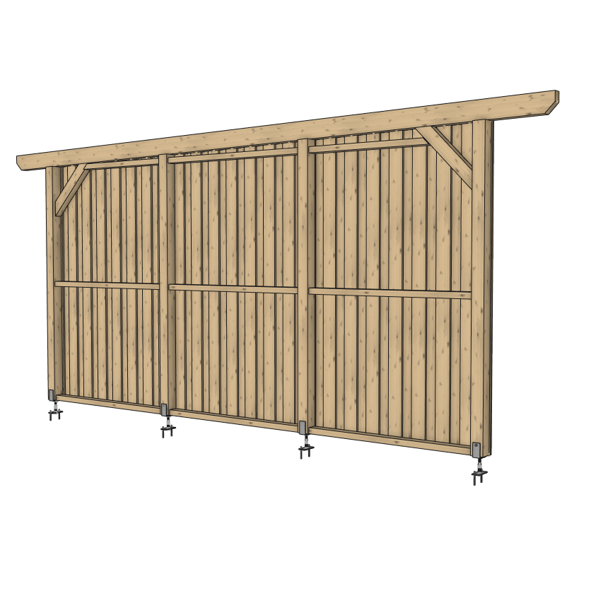 Seitenwand für ATBULL Carports