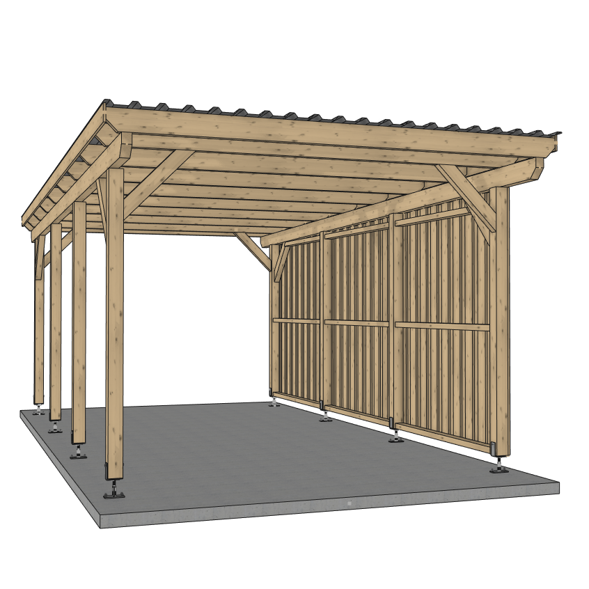 Seitenwand für ATBULL Carports