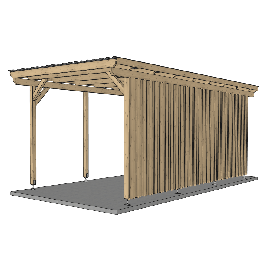 Seitenwand für ATBULL Carports