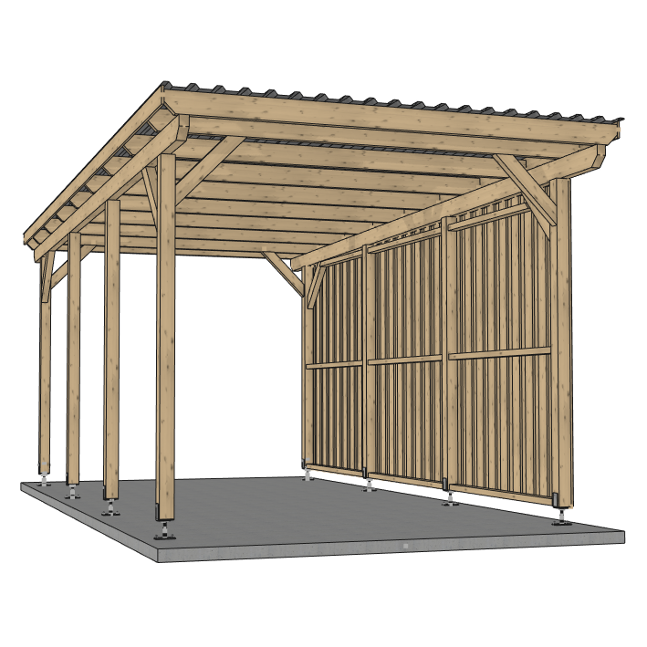 Seitenwand für ATBULL Carports