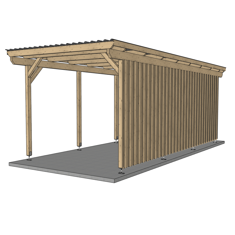 Seitenwand für ATBULL Carports