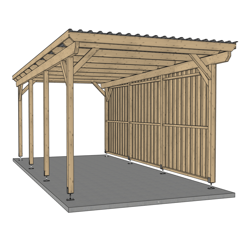 Seitenwand für ATBULL Carports