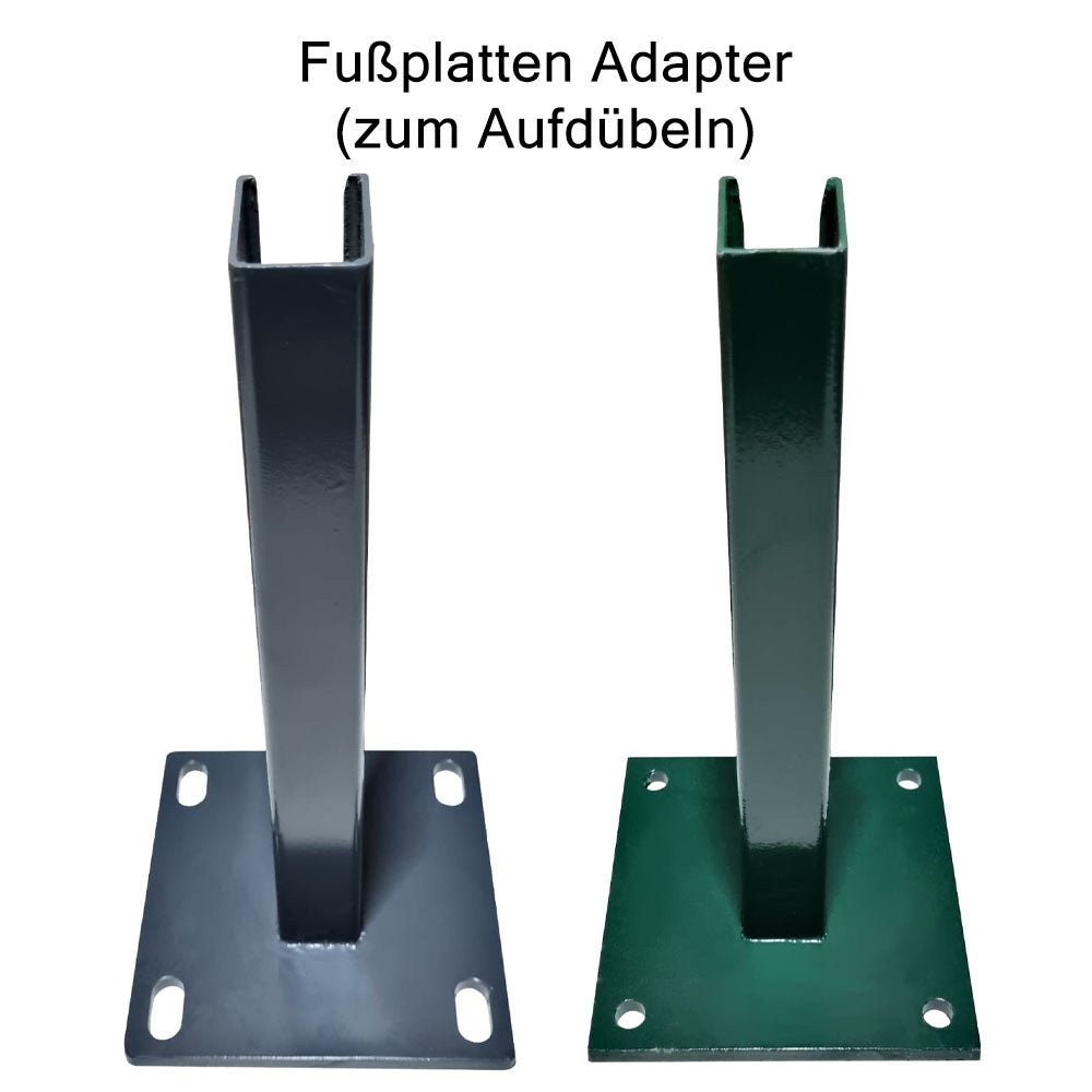 Fußplattenadapter / Fußwinkel zum Aufdübeln