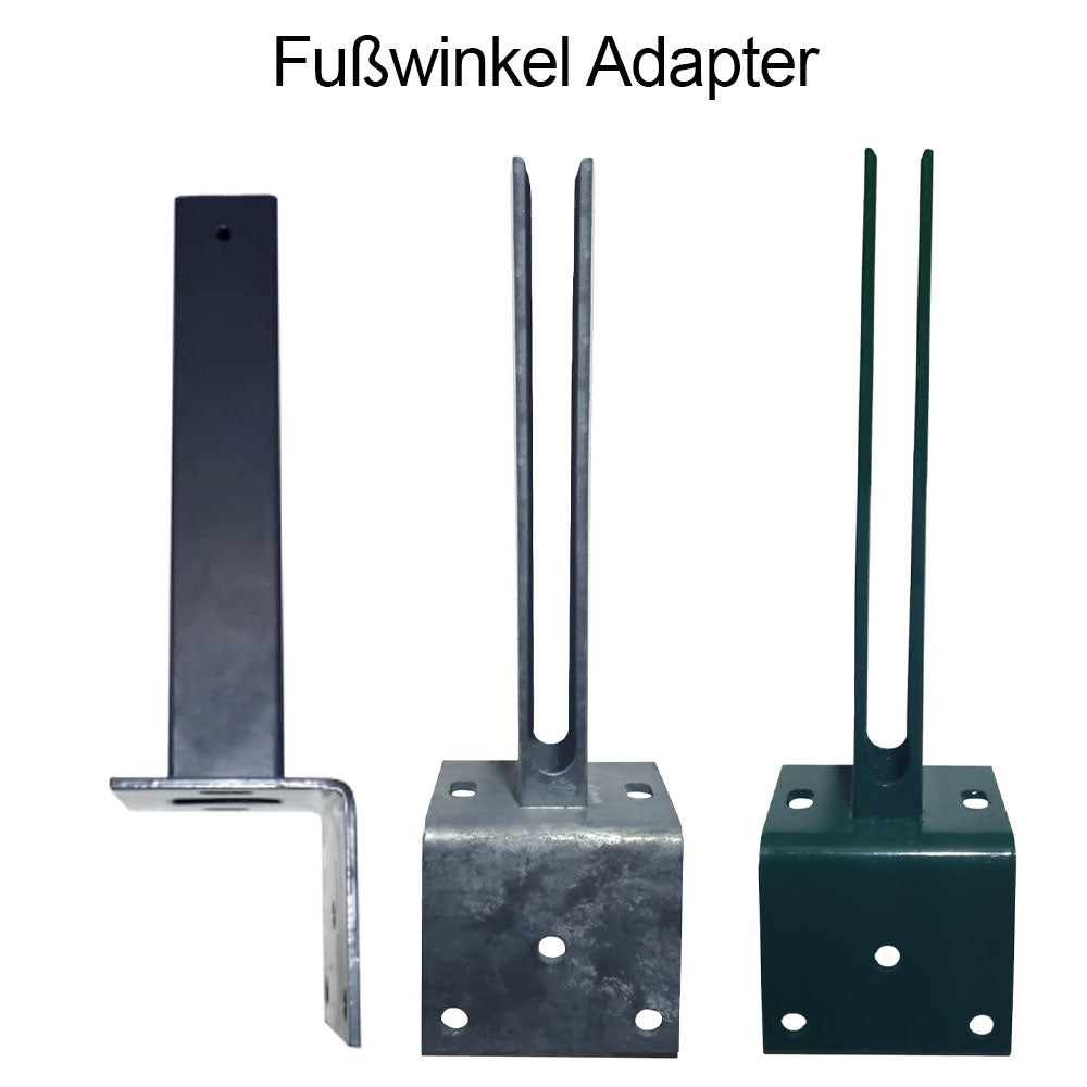 Fußplattenadapter / Fußwinkel zum Aufdübeln